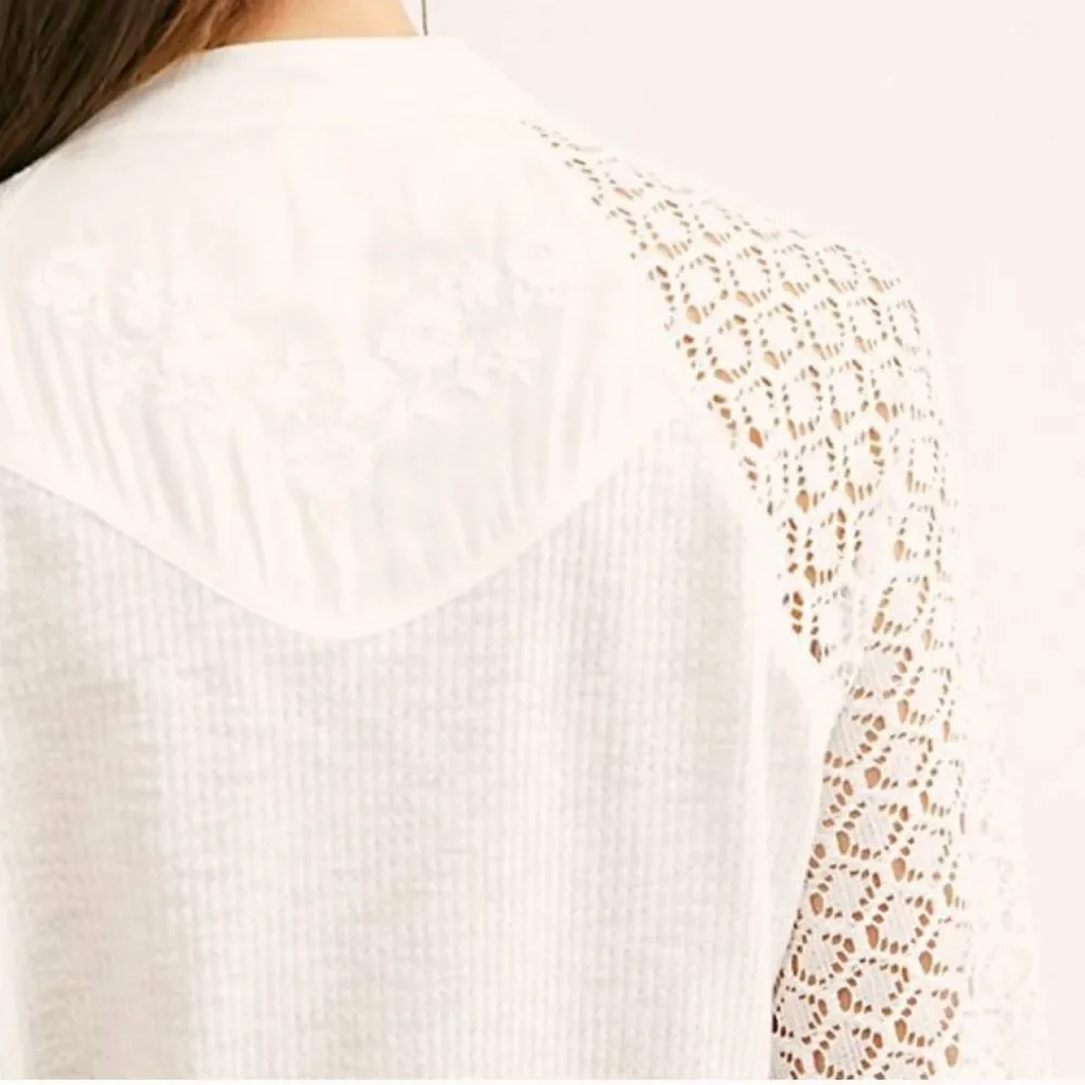 NWT Free People Sweetest Thing Thermal in Ivory